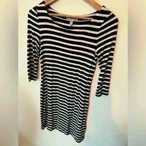 Banana Republic Womens Stripe 3/4 Sleeve Preppy Euro Summer Dress XXS Petite - Picture 8 of 12